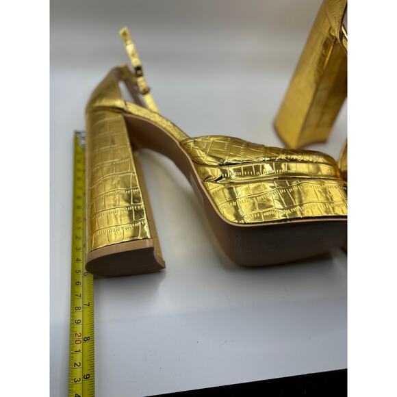 Gold Platform Heels - Picture 3 of 3